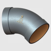 زانو دو سر صاف (کلاس دار) 45 درجه